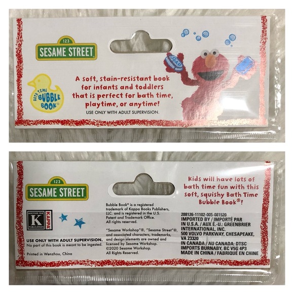1 Elmo’s World Sesame Street Bubble Bath Book NIP - Picture 4 of 5